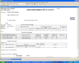Что такое лицевой счет: как выглядит