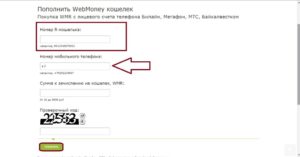Как пополнить Вебмани с телефона
