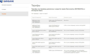 Перевод с карты на карту Бинбанк