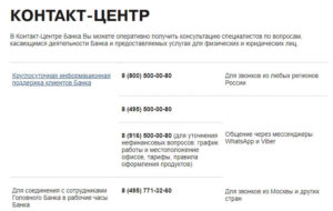 Телефон горячей линии Связь Банк