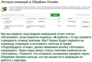 Как отменить платеж в Сбербанк онлайн