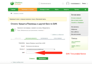 Как оплатить кредит Тинькофф через интернет банковской картой Сбербанка