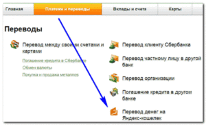 Как перевести деньги с карты Сбербанка на Яндекс Деньги