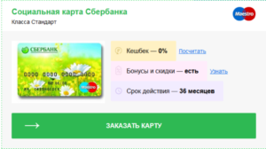 Социальная карта Сбербанка Maestro: оформление и тарифы
