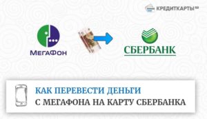 Как перевести деньги с Мегафона на карту Сбербанка