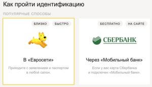 Как в Яндекс.Деньги пройти идентификацию