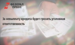 Уголовная ответственность за неуплату кредита в России