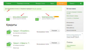 Онлайн заявка на кредит в Сбербанке