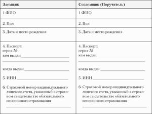 Поручитель и созаемщик: отличия