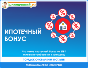 Ипотечный бонус ВТБ 24: условия программы