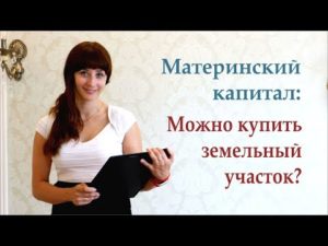 Можно ли купить земельный участок на материнский капитал