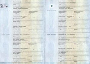 Образец паспорта транспортного средства