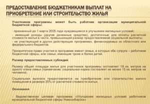 Жилищные программы для бюджетников