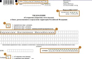 Уведомление об открытии счета в иностранном банке физическим лицом