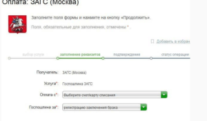 Как оплатить госпошлину в ЗАГС