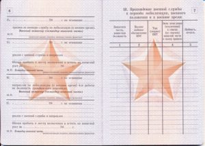Образец военного билета