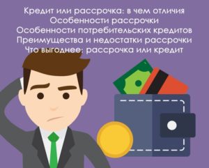 Что такое рассрочка и чем отличается от кредита