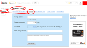 Яндекс.Деньги: тарифы на перевод средств и комиссии
