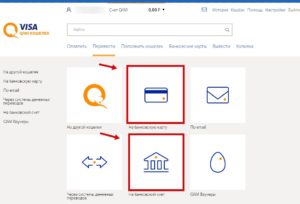 Перевод денег с QIWI кошелька на карту Сбербанка