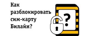 Как разблокировать сим карту Билайн самостоятельно