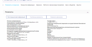 Реквизиты банка РосЕвроБанк