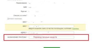 Что такое назначение платежа: что писать