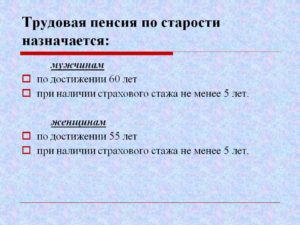 Пенсия по старости без трудового стажа