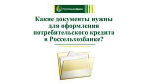 Россельхозбанк: какие документы нужны для получения кредита