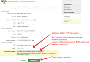 Назначение платежа: что писать в Сбербанк Онлайн
