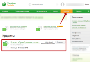 Как заплатить кредит в Сбербанк Онлайн: инструкция