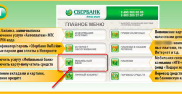 Как подключить мобильный банк Сбербанка через интернет и банкомат