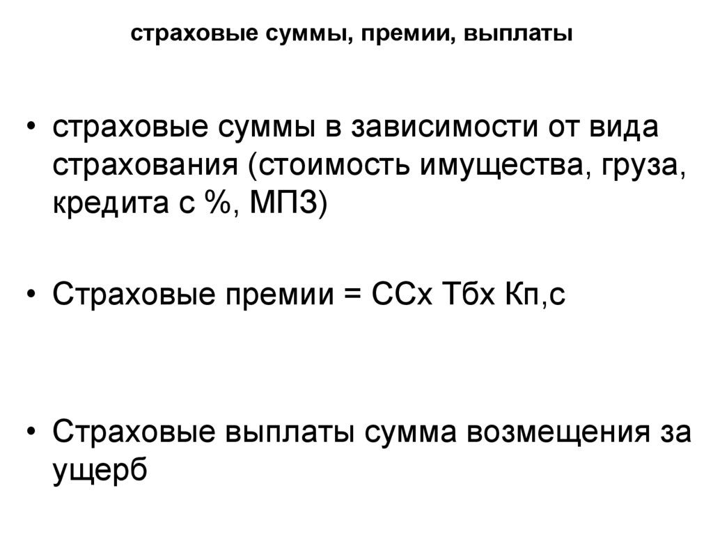 Страховые премии в сумме кредита: что это такое