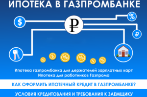 Ипотека Газпромбанка для держателей зарплатных карт