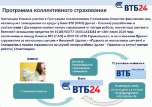 ВТБ страхование от потери работы