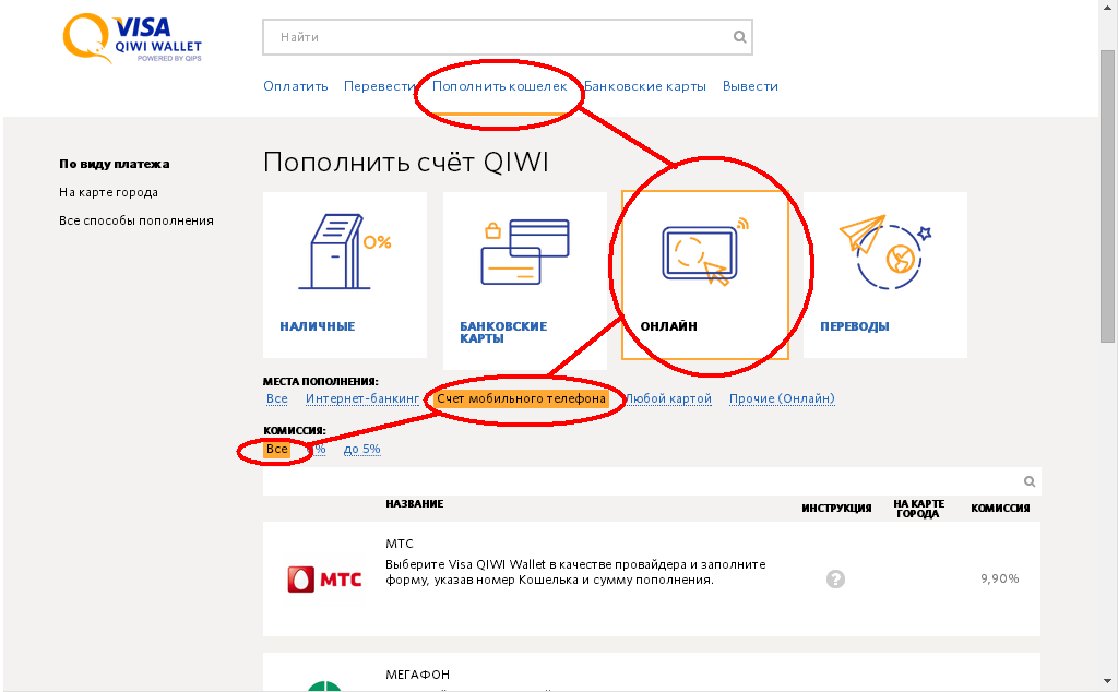 Как перевести деньги с телефона на QIWI-кошелек