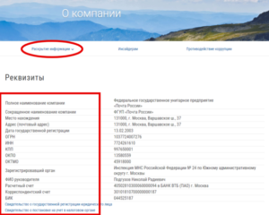 Реквизиты Почта Банка: ИНН, БИК, юридический адрес
