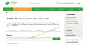 Как через Сбербанк онлайн оплатить газ