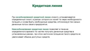 Кредитная линия это: возобновляемая и невозобновляемая