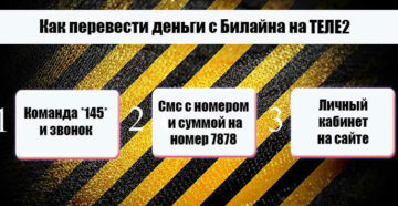 Как перевести деньги с Билайна на Теле2