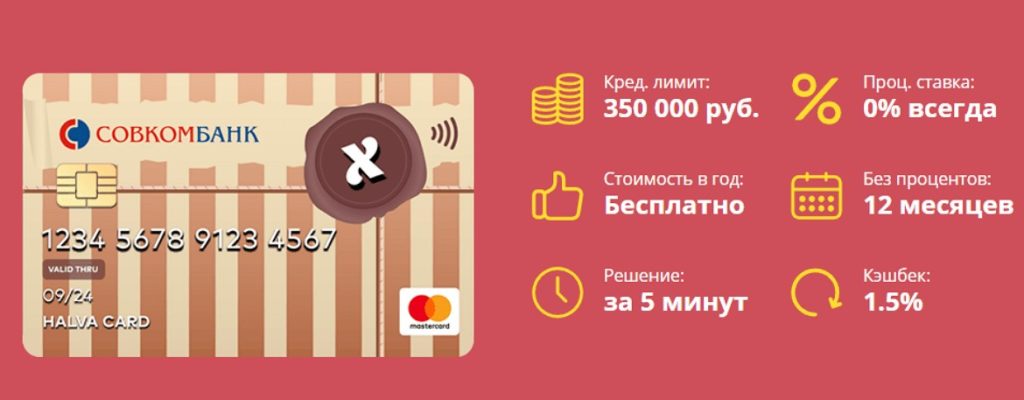Лимит карты Халва Совкомбанка
