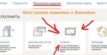 Как с Beeline пополнить QIWI-кошелек