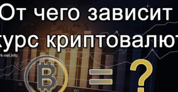 От чего зависит курс биткоина