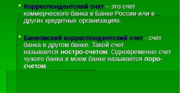 Что такое корреспондентский счет банка